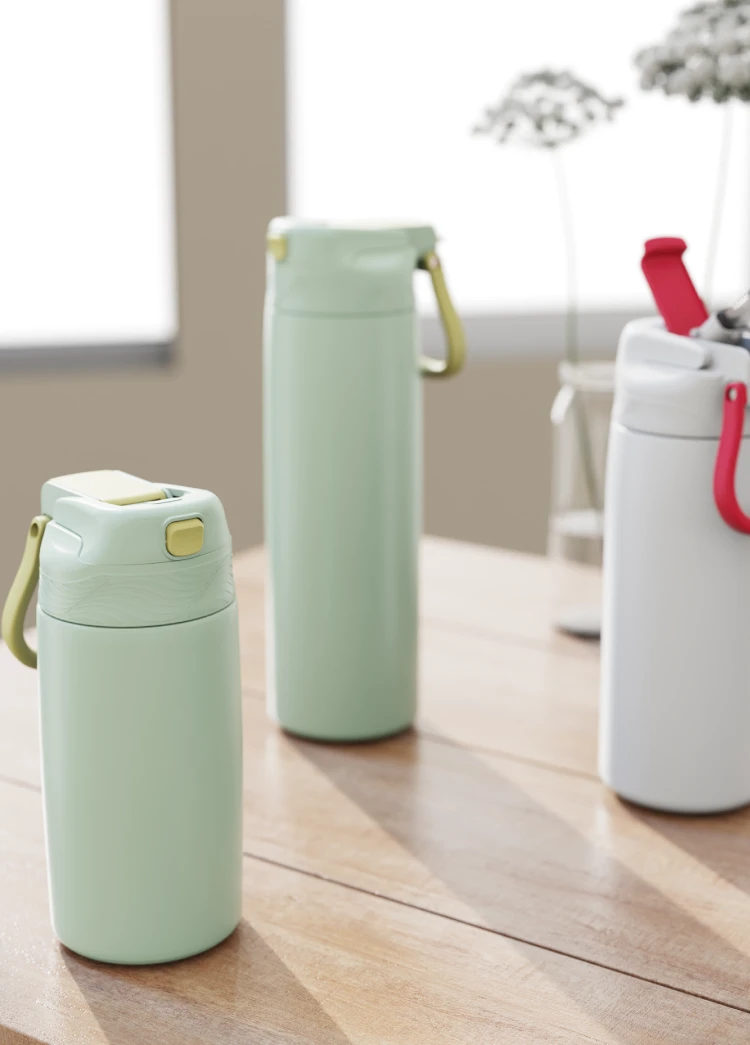 20 oz Stainless Steel Drink Bottle Dual Lid#69411002