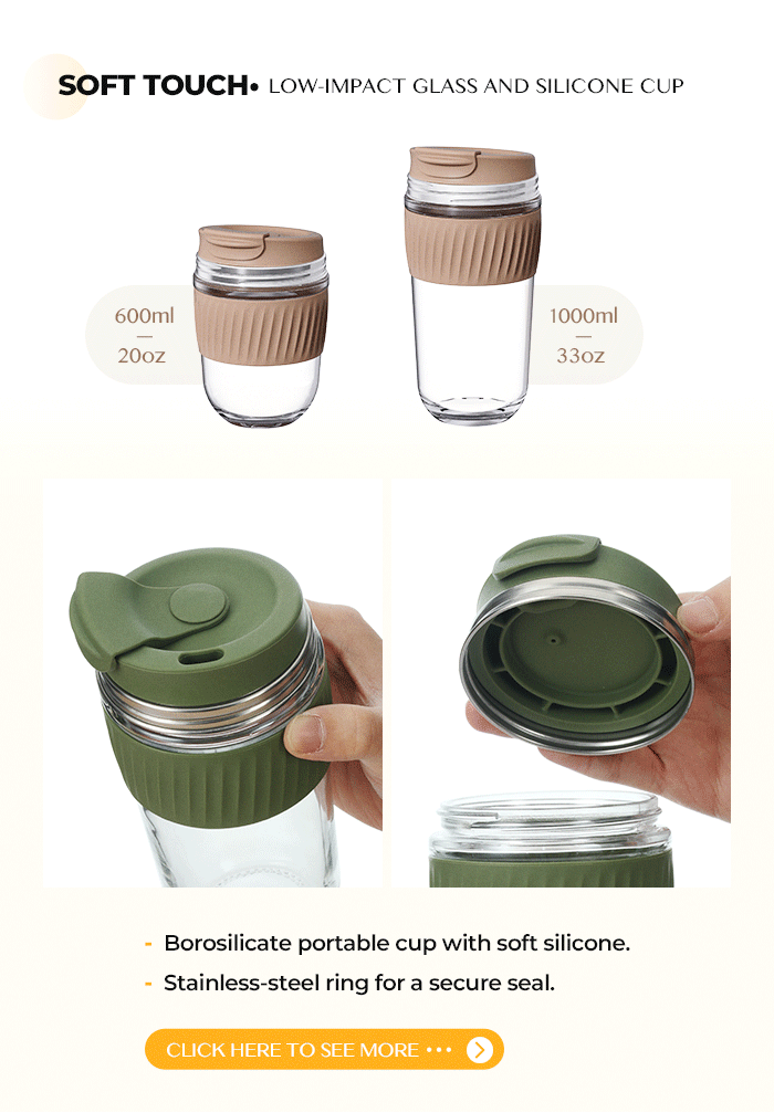 Sinoglass has new designs for food storage jars, large glass water tumblers, and thermos flasks.