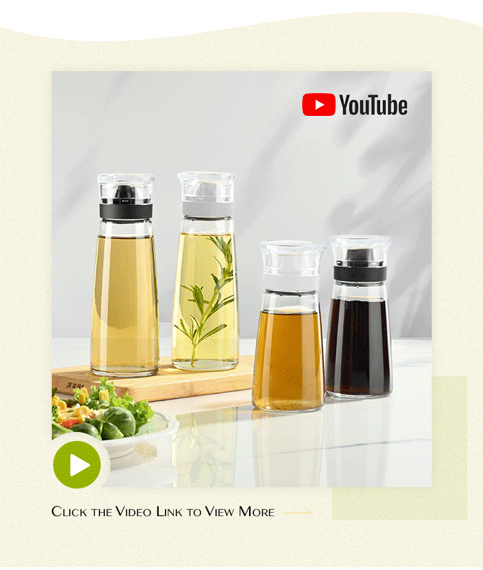 All You Need is our oil & vinegar dispenser with dual-outlet non-drip spout