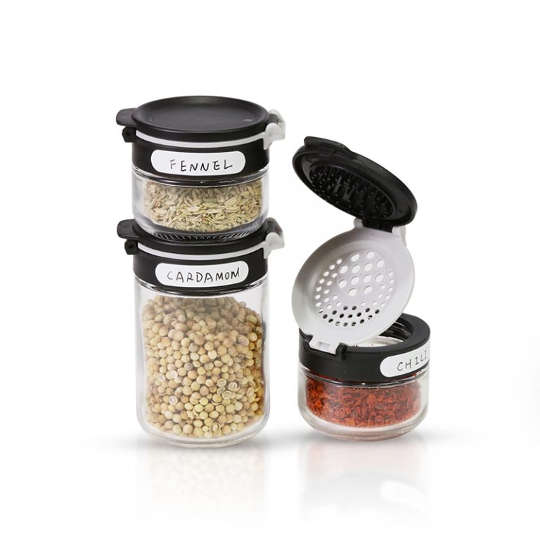 Glass Spice Jars with Labels #79352002