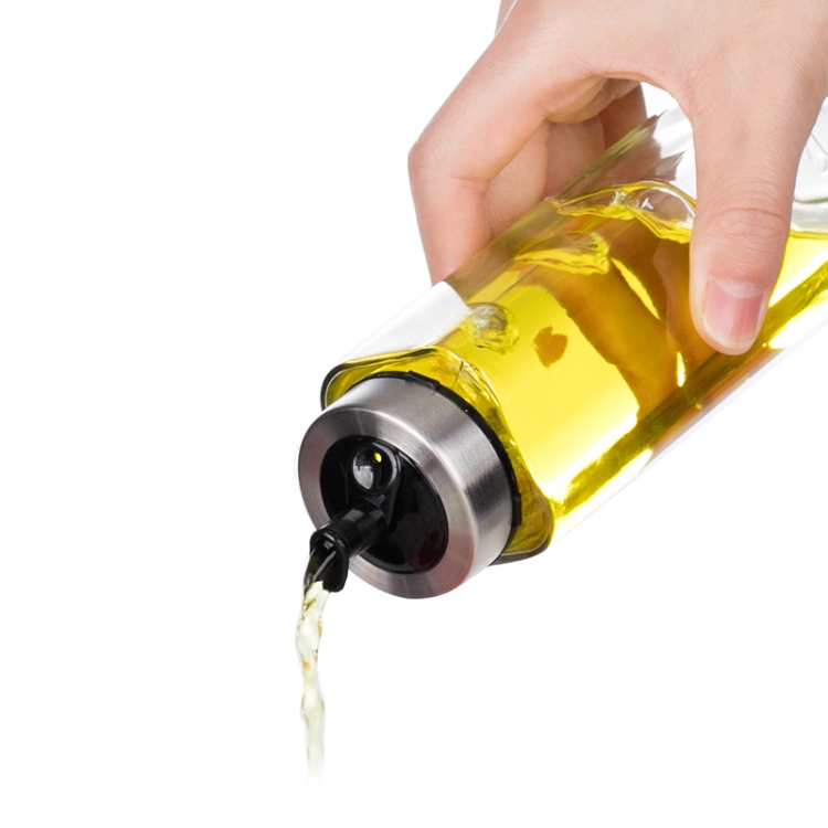 Cruet En Verre 2 En 1 Distributeur D'huile Et Vinaigre 2 En 1 En Verre - Bouchons Liège - Bec Verseur Anti-goutte - Plusieurs Formes (virgule, Ovale
