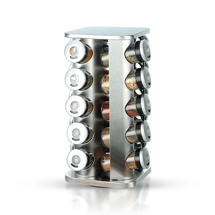 Revolving Stainless Steel Spice Rack#79420004 (1)