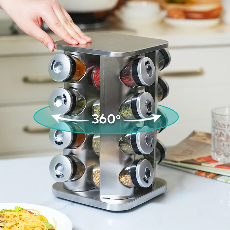 Revolving Stainless Steel Spice Rack#79420004 (3)