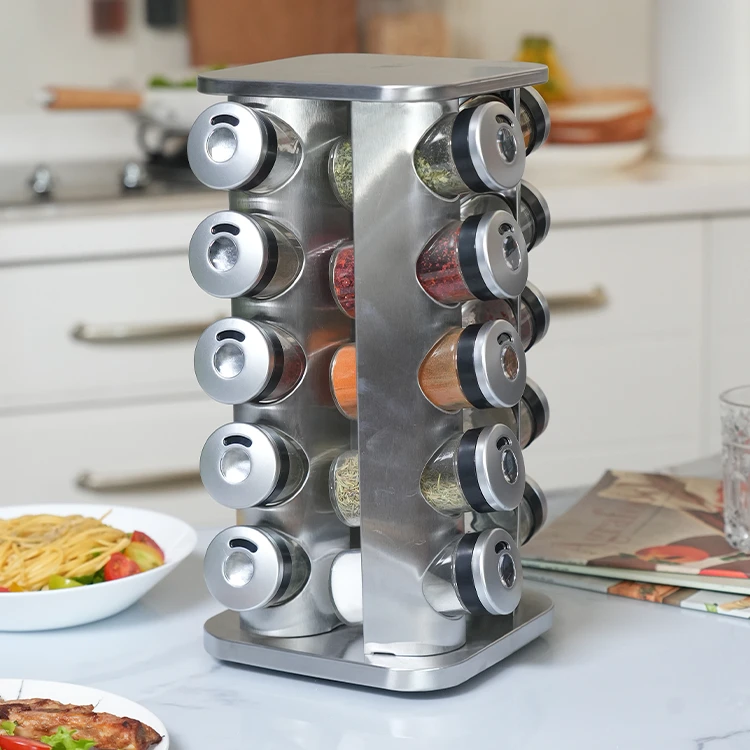 Revolving Stainless Steel Spice Rack#79420004 (7)