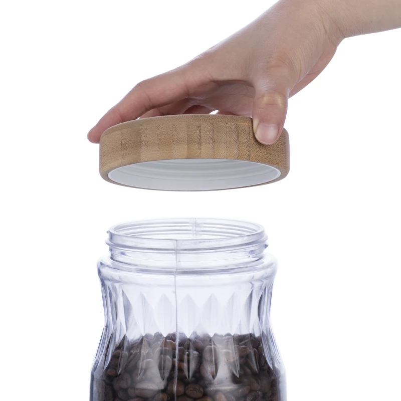Large Glass Jar with Bamboo Lid #99039010