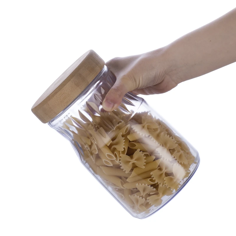 Large Glass Jar with Bamboo Lid #99039010