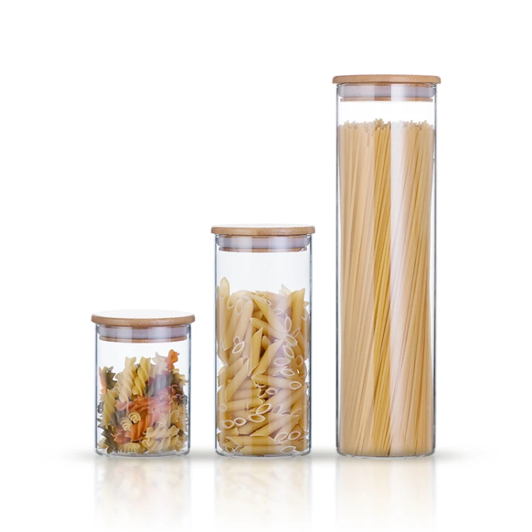 Glass Jar with Bamboo Lid Wholesale #99099000