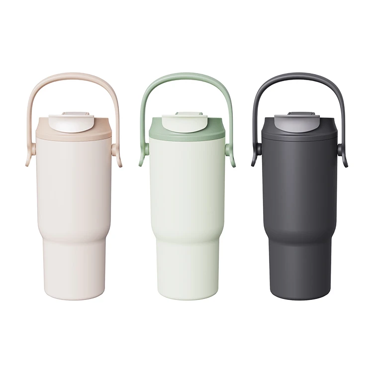 20 oz Hot and Cold Coffee Tumbler with Strap and Straw #69696002