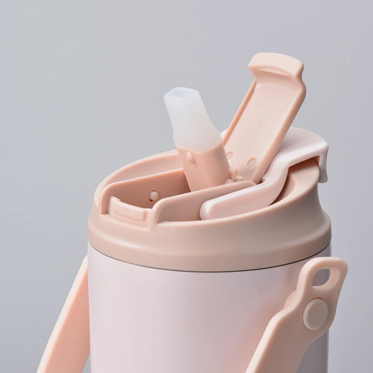 20 oz Hot and Cold Coffee Tumbler with Strap and Straw #69696002 (4)