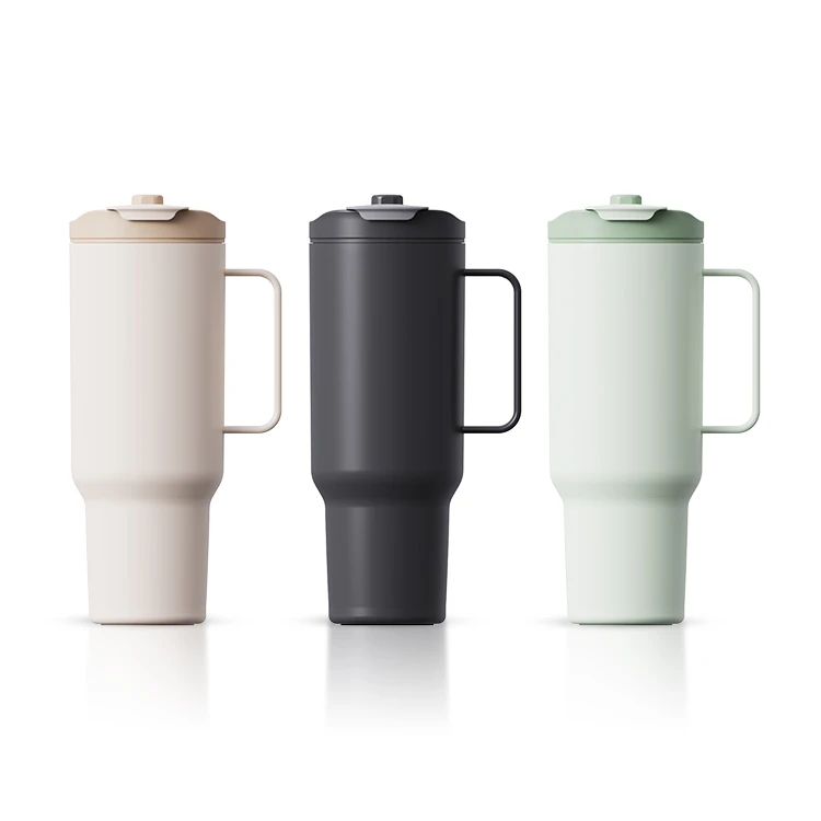 40 oz Insulated Tumbler with Retractable straw and Handle #69716001