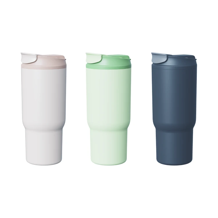 Insulated Stainless Steel Cup with Lid and Straw #69696012