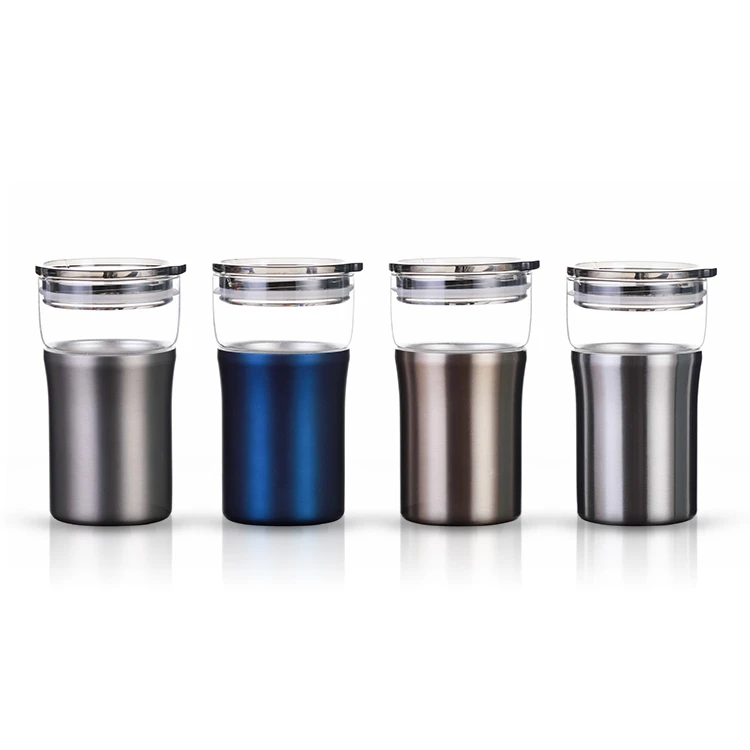 Insulated Travel Mug Glass with Stainless Steel Sleeve #68792000 (4)