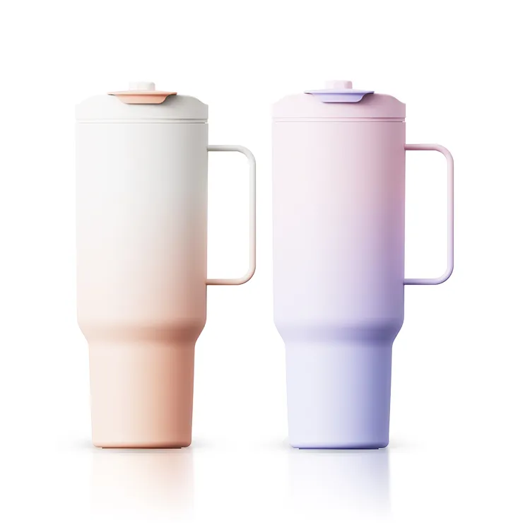 Stainless Steel Tumbler with Retractable Straw #69718001