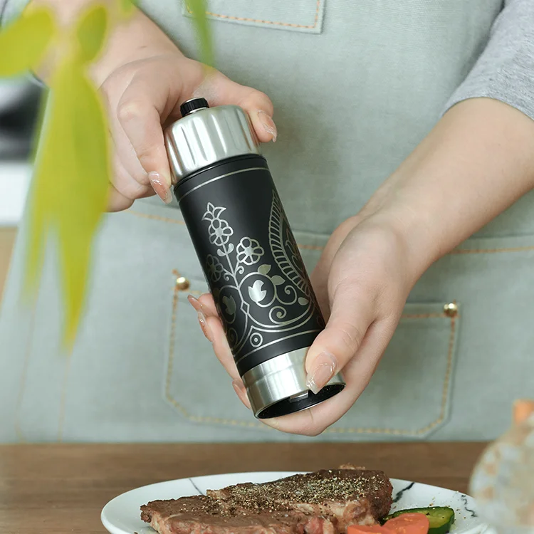 stainless salt and pepper grinders