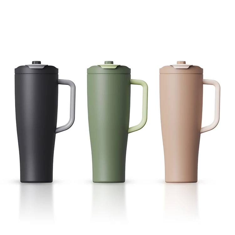 40 oz Vacuum Insulated Tumbler - Dual Lid and Handle #68272001 (5)