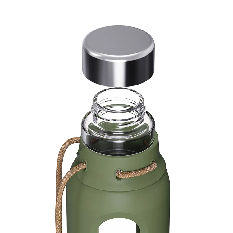 ECO-friendly Glass Hydration Bottle - S/S Lid #69824003