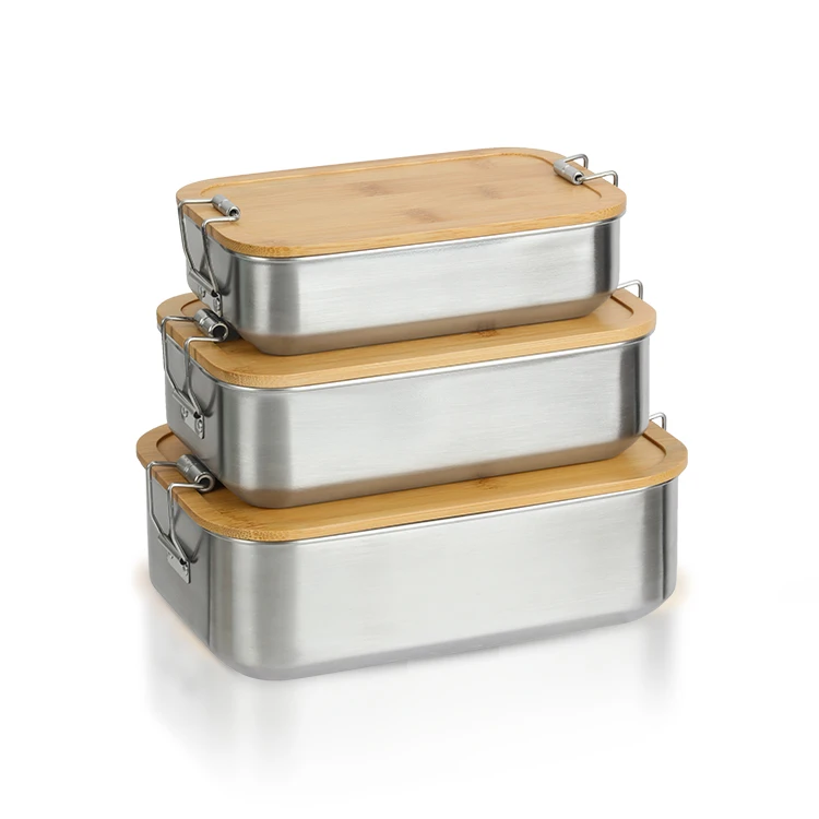 Stainless Steel Food Container with Bamboo Lid #99489001 (3)