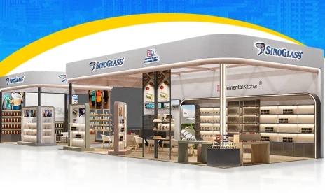 sinoglass canton fair at Booth 2.2F06-15 & 2.2E22-23