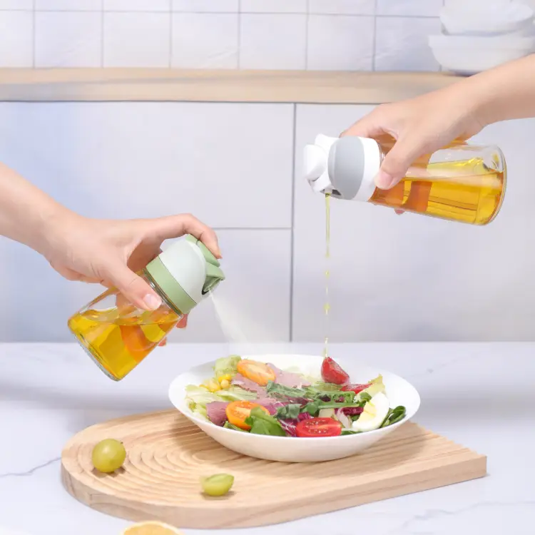 2 in 1 Glass Oil Sprayer and Dispenser