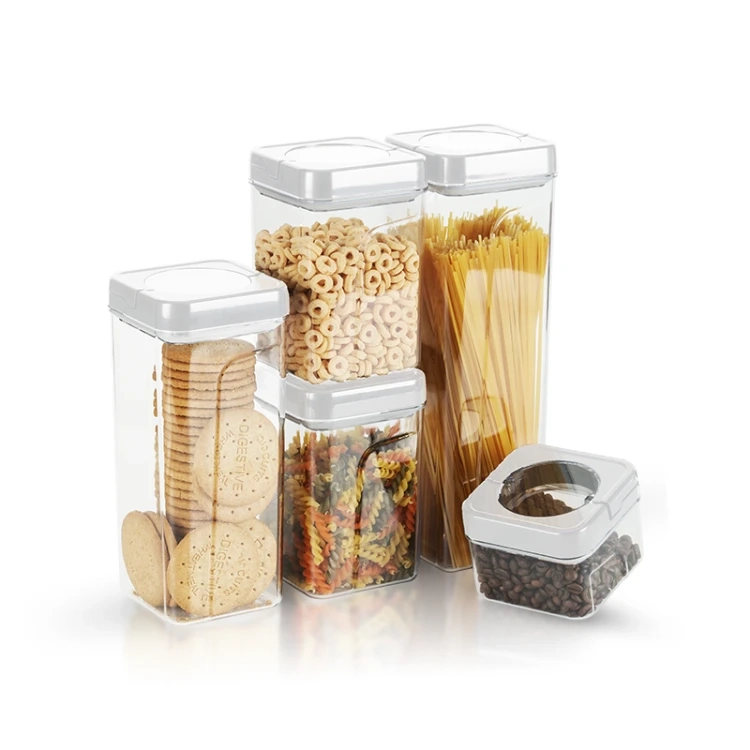 Airtight Plastic Food Containers for Pantry Organization