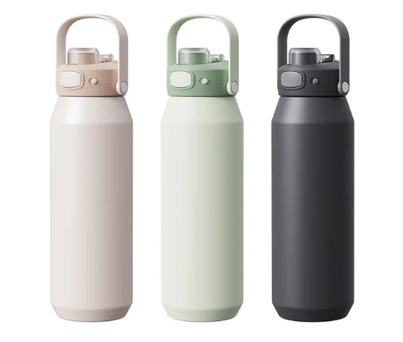 Custom 1L Insulated Water Bottle with Straw