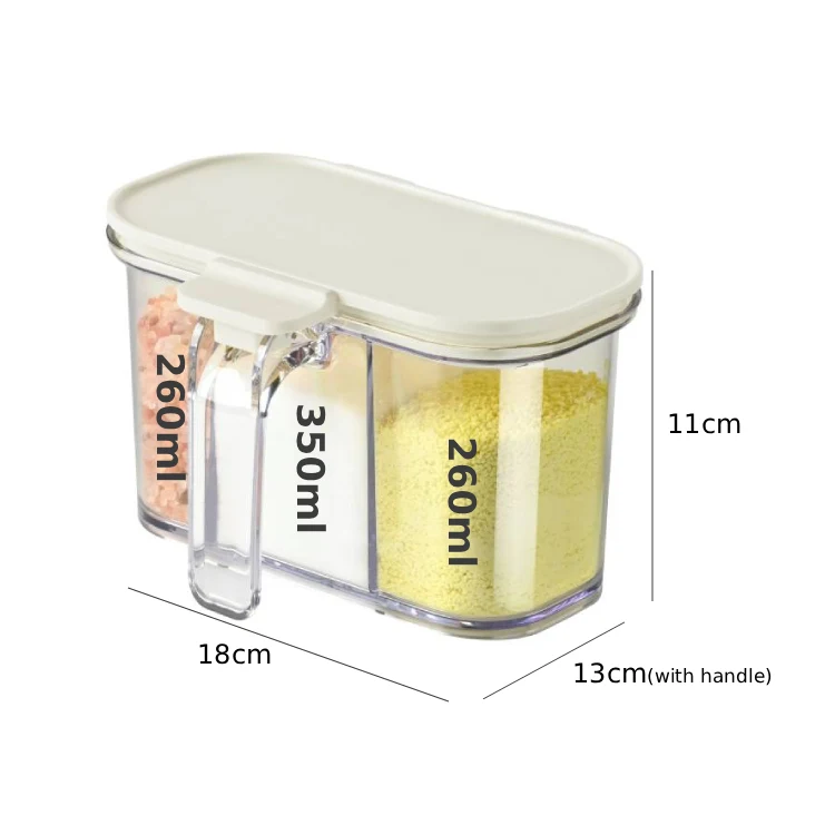 Triple-compartment Storage - Moisture Resistant