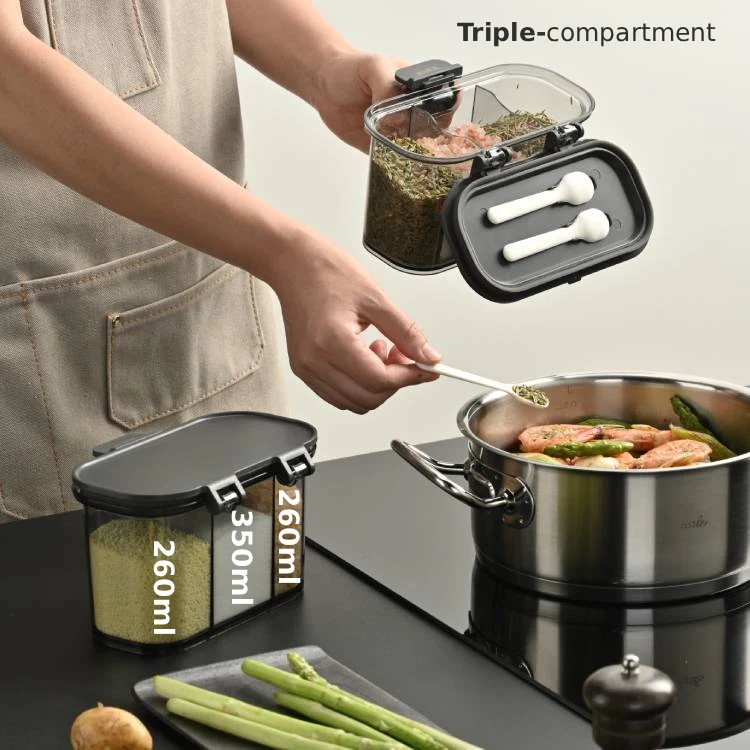 Triple-compartment Storage - Moisture Resistant