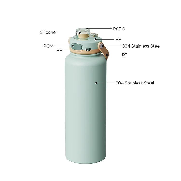 Double Wall Stainless Steel Drink Bottle - CLEARLOK LID