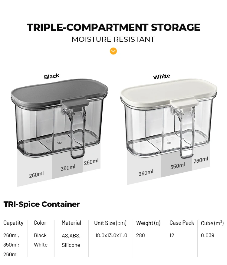 Triple-compartment Storage - Moisture Resistant #79521003