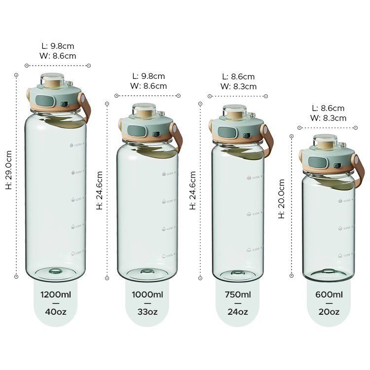 GYM Water Bottle with Handle and Lock Lid #66308001