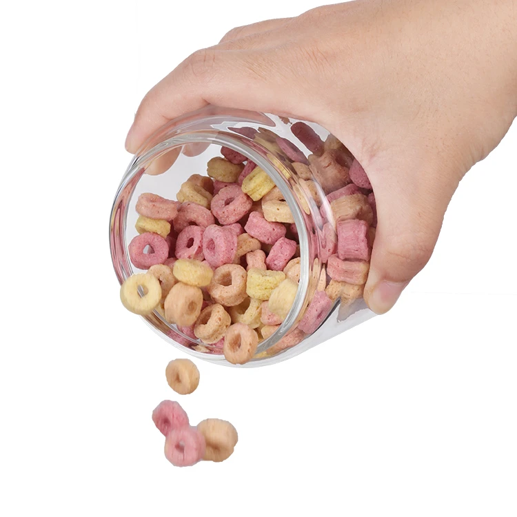 Glass and Wood Food Storage Jars Set #8822900288229005 (4)