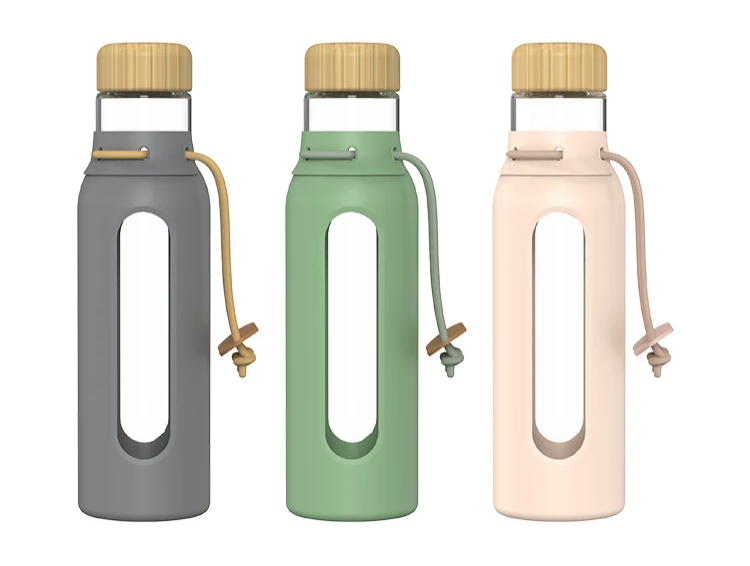 Eco-friendly glass water bottle