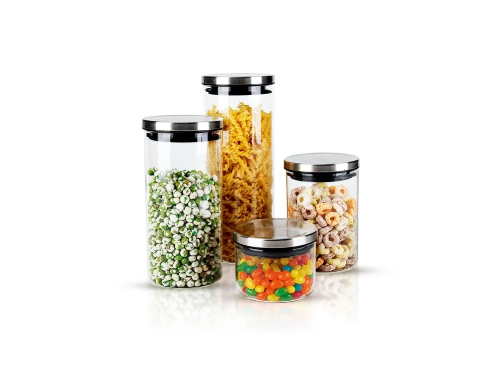 Borosilicate Glass Jar Set