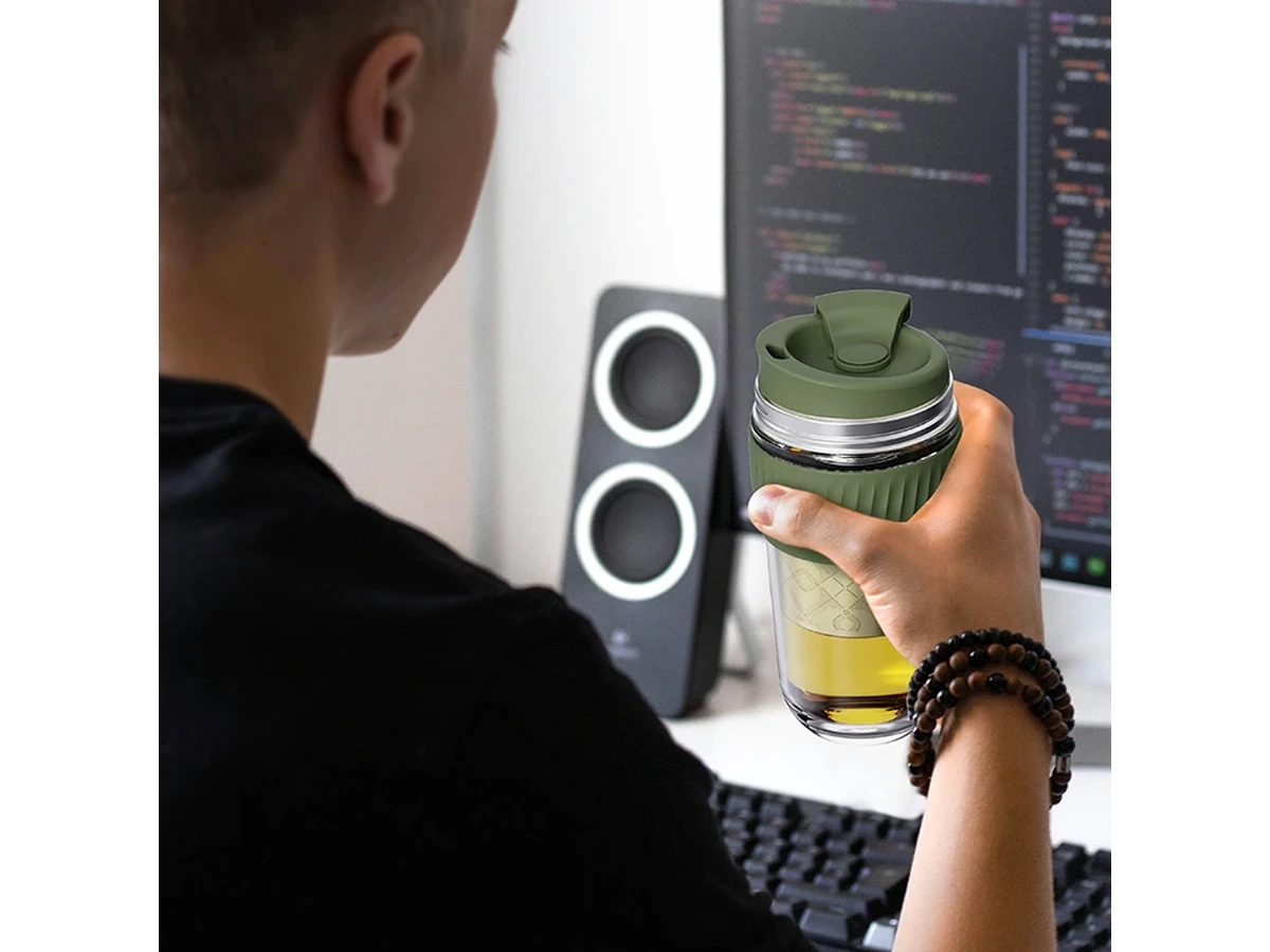 Glass Travel Mug With Filter
